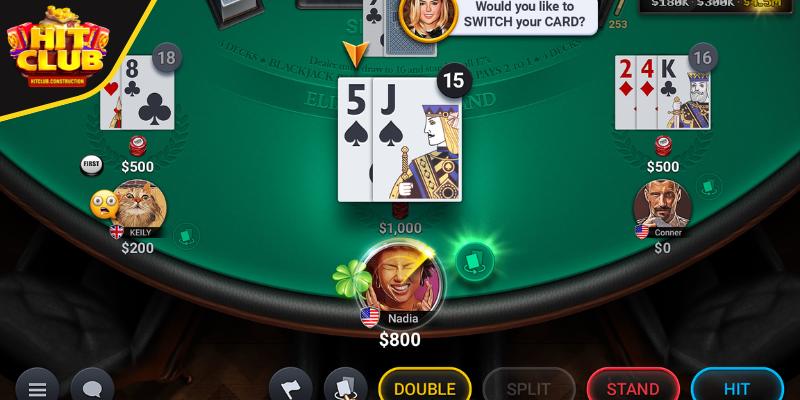 Chinh phục bàn cược Blackjack online tại Hitclub