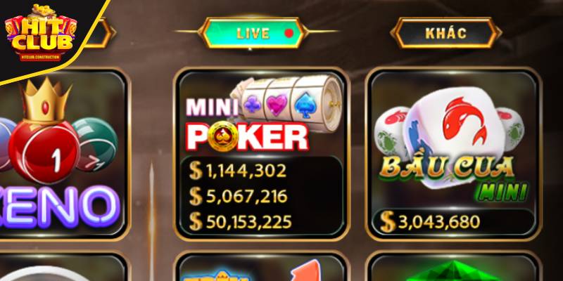 Tổng quan về Mini Poker tại cổng game uy tín HITCLUB