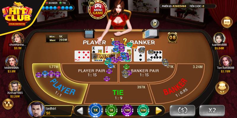 Tỷ lệ trả thưởng Baccarat